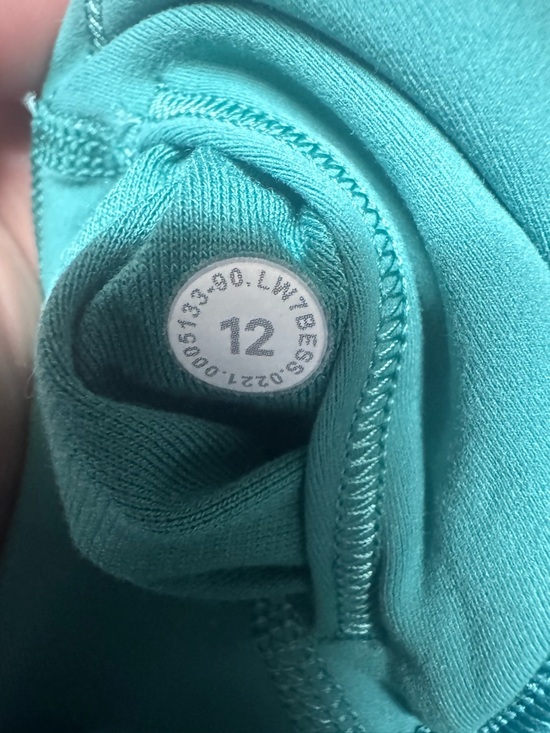 Lululemon Wunder Train High-Rise Short 6” teal lagoon Size 12 - Picture 3 of 7